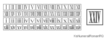 K Sbookshelf フォント 絵フォント Fonts Dingbats ローマ数字四角付ローマン