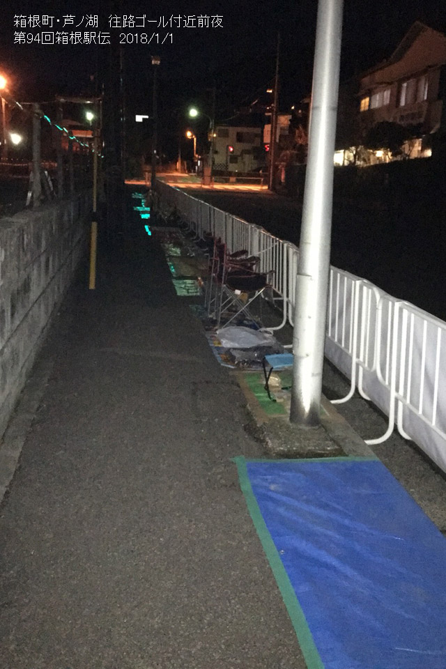 箱根町・芦ノ湖駐車場（往路5区）