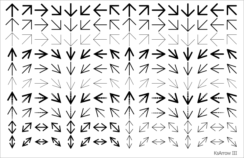 矢印 III(Arrow III)